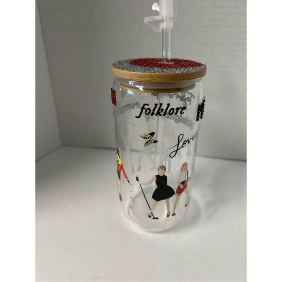 Handmade beer can shaped glass tumbler - Picture 3 of 4